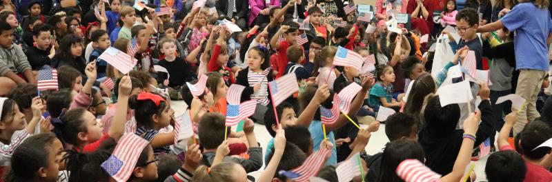 Students listening to teacher