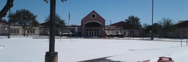 Snow in the Raba parking lot
