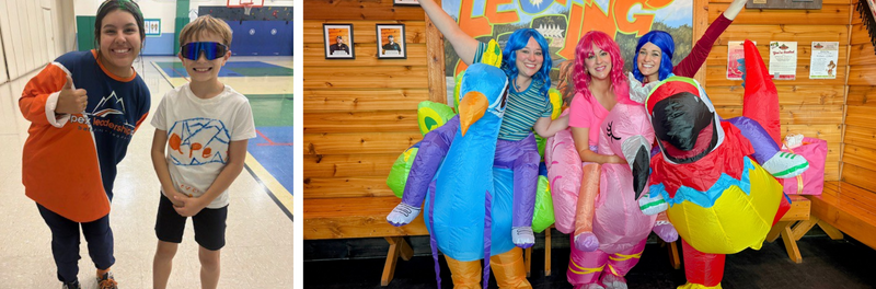 Collage of students and staff