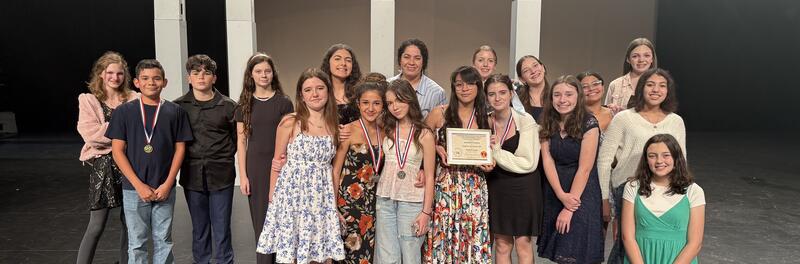 Advanced Theatre class competed at the District UIL One Act Play Festival and earned a Superior rating