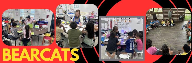 picture of students learning in classroom and also of 5th graders on their field trip