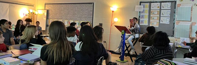 English Language Arts classroom book talks