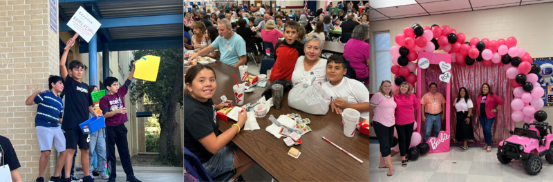 collage of Braun Station students and staff