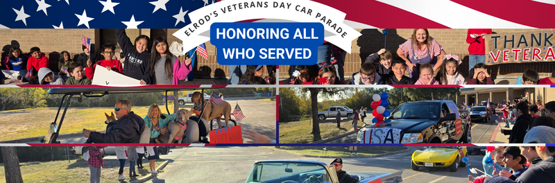 Elrod Elementary Veterans Day Car Parade 11/11/2025