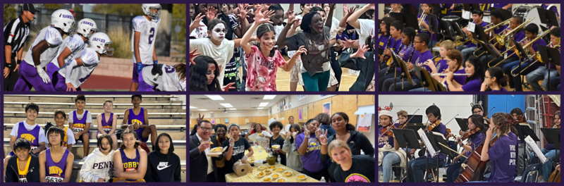 students performing extracurricular activities at Hobby Middle School
