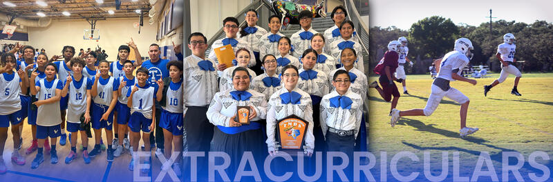 Extracurriculars page hero banner design