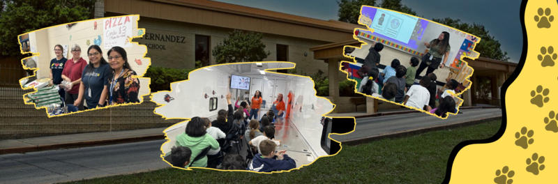 Pictures of students in the classroom