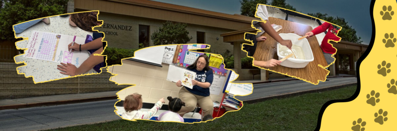 Pictures of student work and activities