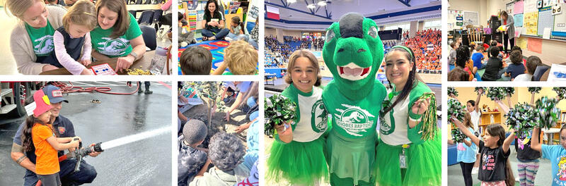 Rhodes Elementary School homepage photo collage