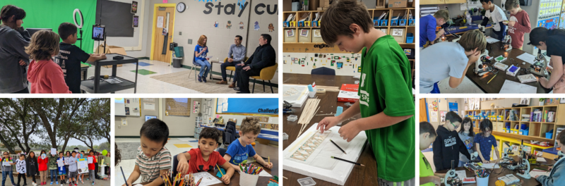Collage of students