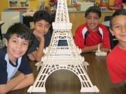 Students smiling at camera