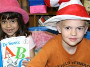Students reading a book