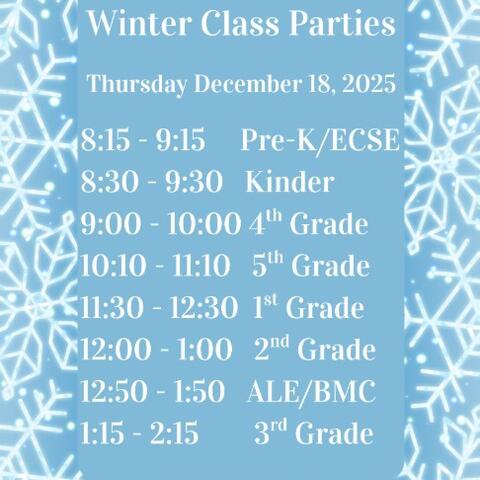 winter class parties