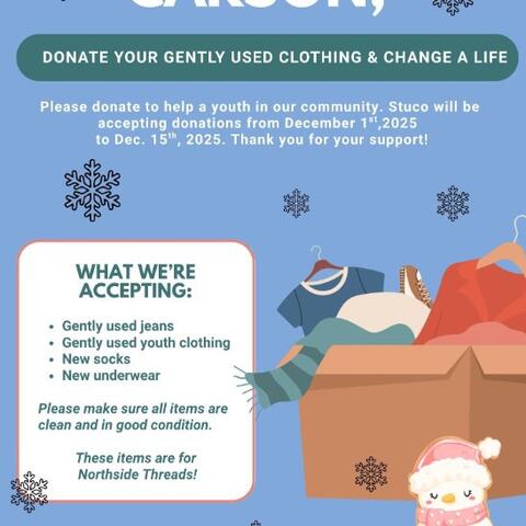donate clothes flyer