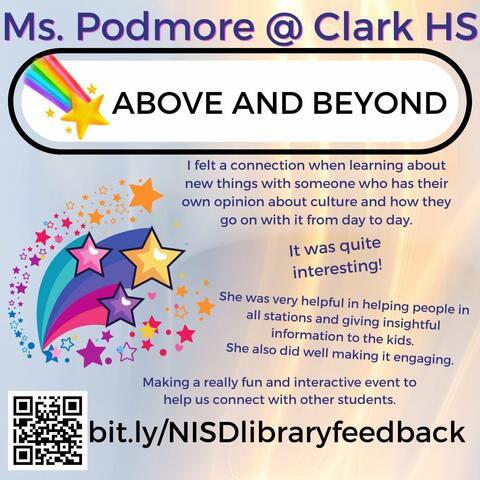 student feedback on Clark Connections: It was quite interesting. Making a really fun and interactive event to help us connect with other students.