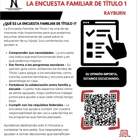 Title 1 Family Survey Flyer