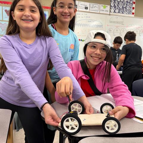 Students building a Solar Car