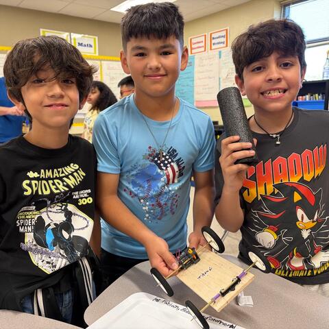 Students building a Solar Car