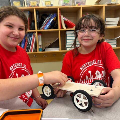 Students building a Solar Car