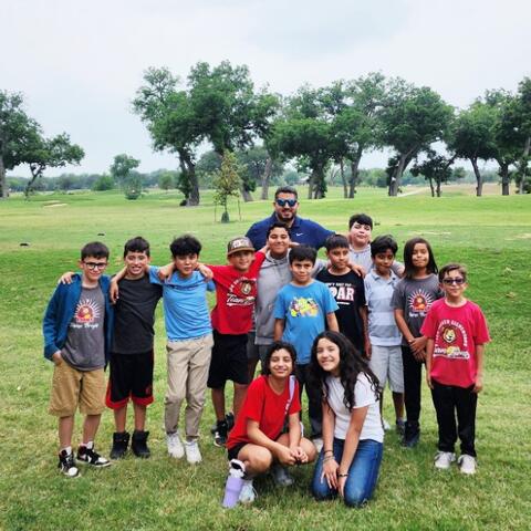 Golf Tee Students from Leon Valley