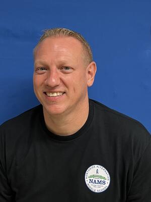 Snapshot of Reggie Ollendieck assistant principal at NAMS