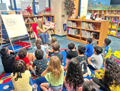 Elementary library story time