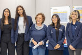 Trustee and students